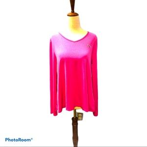 Sporty core‎ Hot Pink FILA 14-16 Pink Long Sleeve Qwick Dry Shirt